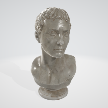 大理石半身像AR模型雕塑3D