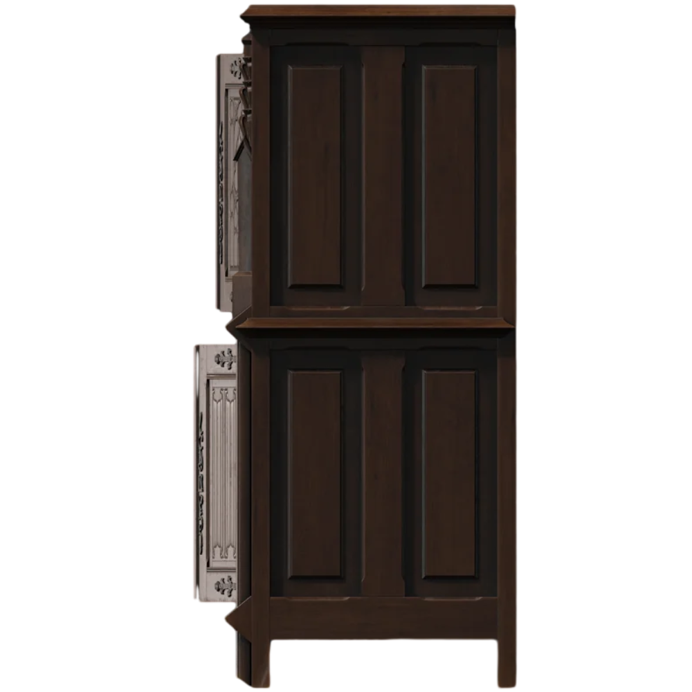 哥特式橱柜3D模型复古木柜实木书柜AR | 橱柜,复古,书架,书柜,哥特风,实木柜子,3D模型,3D打印,3D素材,obj,glTF,fbx,dae,stl,3ds,glb,usdz,3dmax,blender模型,VisionPro,3D建模,3D扫描,3d打印模型