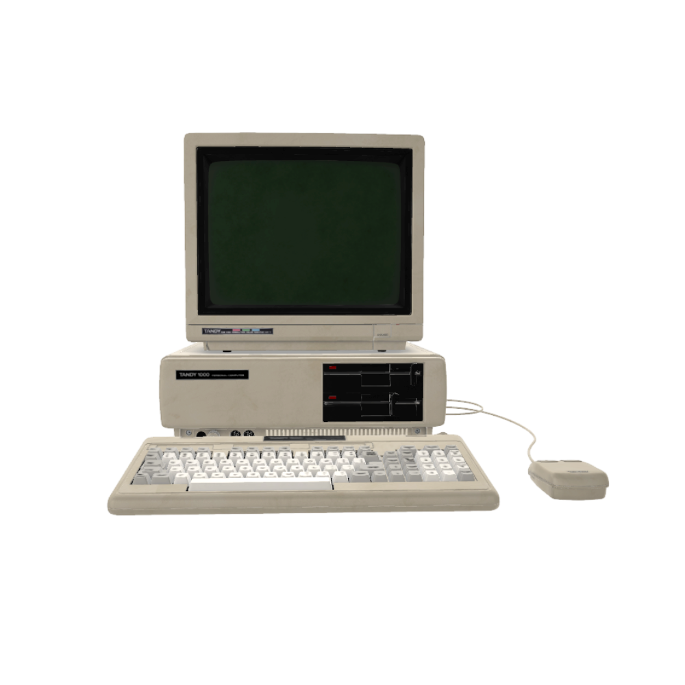 复古PC电脑IBM Tandy 1000 | 3D模型,IBM,电脑,3D模型,3D打印,3D素材,obj,glTF,fbx,dae,stl,3ds,glb,usdz,3dmax,blender模型,VisionPro,3D建模,3D扫描,3d打印模型