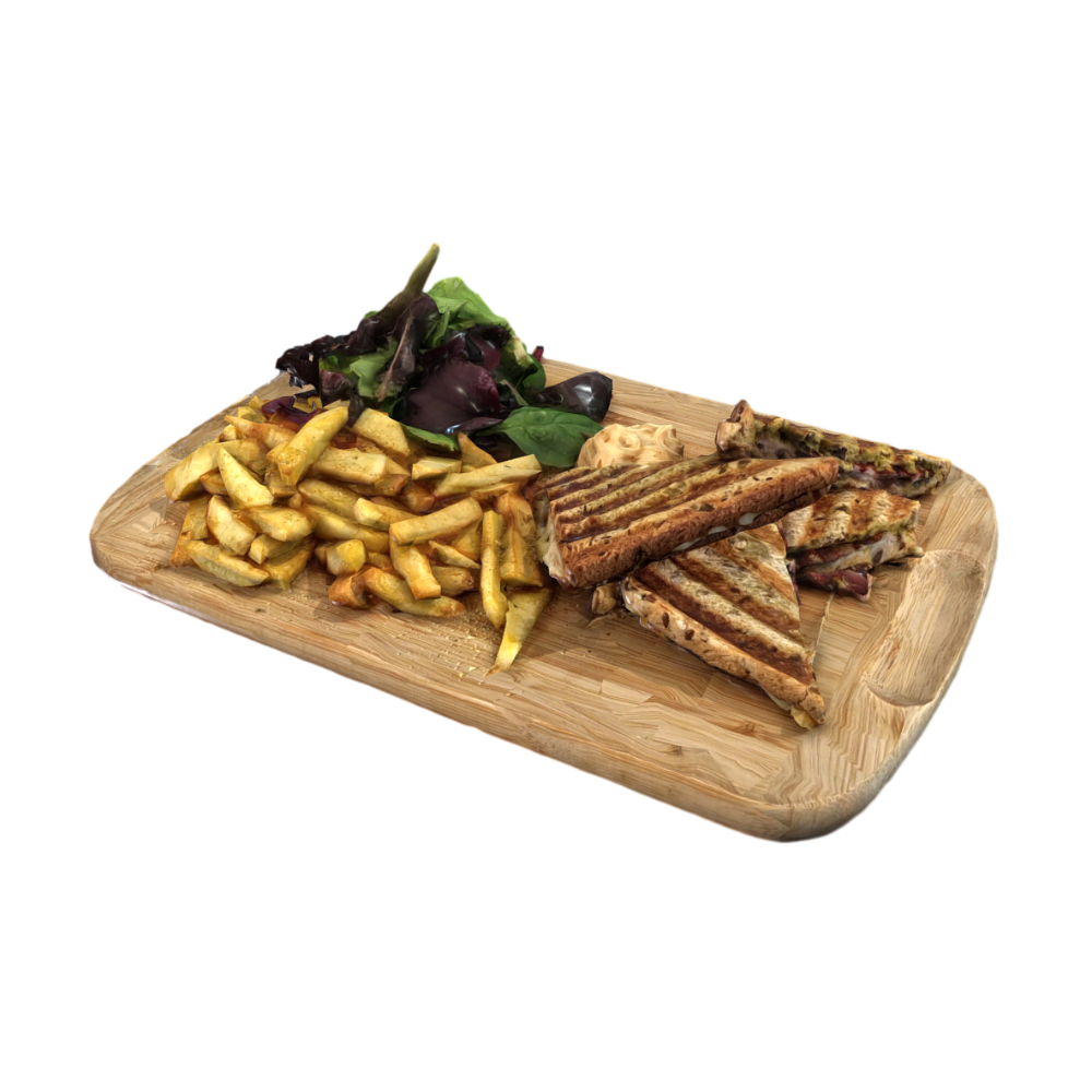 烤三明治3D模型AR美食薯条沙拉 | 三明治,美食,薯条,沙拉,3D模型,3D打印,3D素材,obj,glTF,fbx,dae,stl,3ds,glb,usdz,3dmax,blender模型,VisionPro,3D建模,3D扫描,3d打印模型