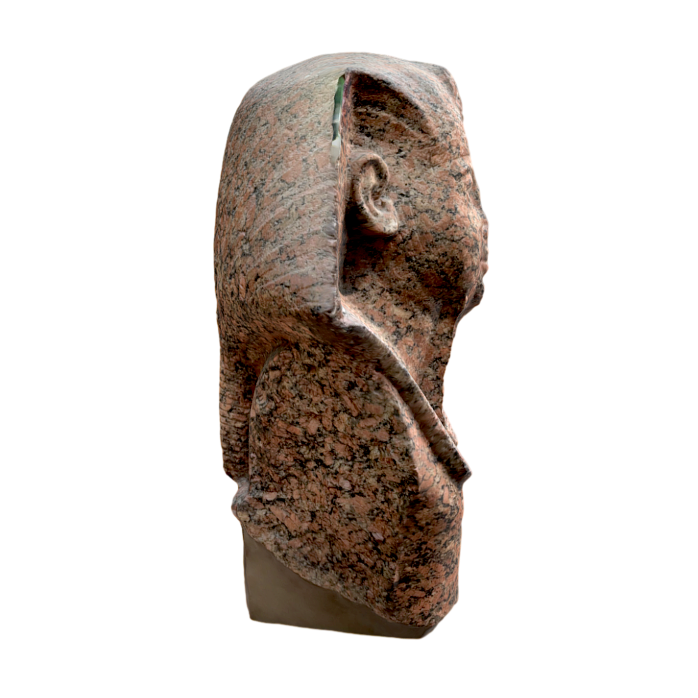 埃及第19王朝法老石雕头像雕塑文物3D模型及AR | 雕塑,AR文物,文物,古董,石雕,埃及法老,拉美西斯二世,大英博物馆,花岗岩,3D模型,3D打印,3D素材,obj,glTF,fbx,dae,stl,3ds,glb,usdz,3dmax,blender模型,VisionPro,3D建模,3D扫描,3d打印模型