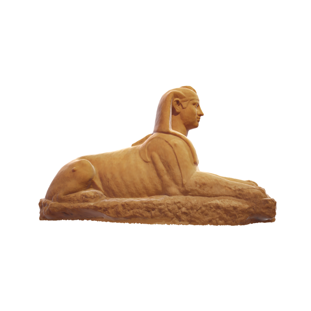 埃及狮身人面像3D模型AR | 雕塑,雕像,文物,博物馆,狮身人面像,埃及,阿提卡马拉松考古博物馆,3D模型,3D打印,3D素材,obj,glTF,fbx,dae,stl,3ds,glb,usdz,3dmax,blender模型,VisionPro,3D建模,3D扫描,3d打印模型