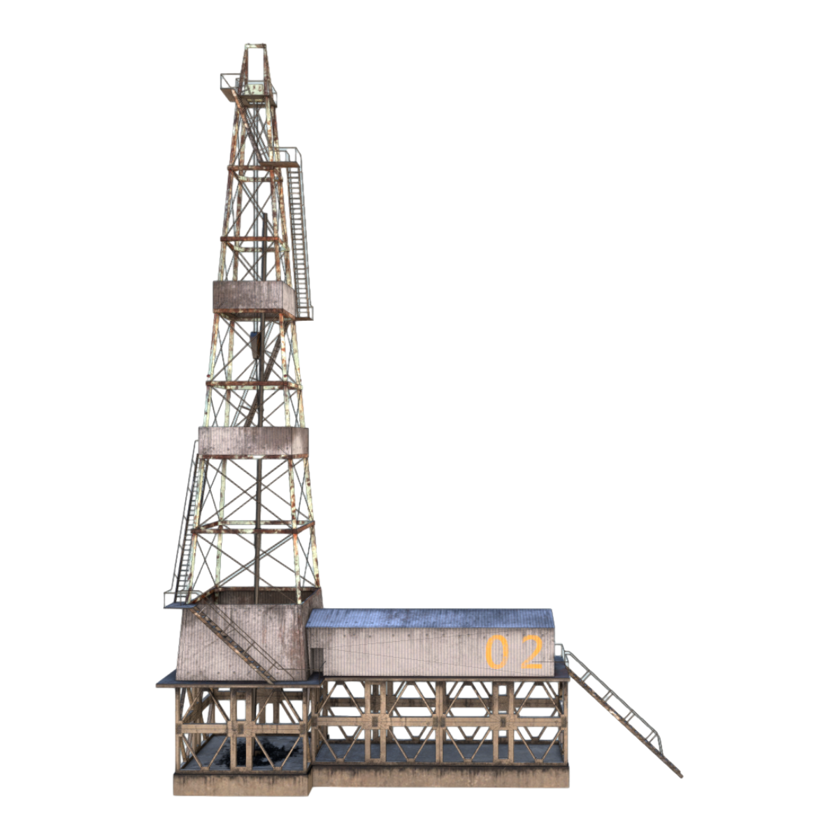 石油井架钻油塔 | 工业设备,石油井架,钻油塔,炼油厂,石油,3D模型,3D打印,3D素材,obj,glTF,fbx,dae,stl,3ds,glb,usdz,3dmax,blender模型,VisionPro,3D建模,3D扫描,3d打印模型