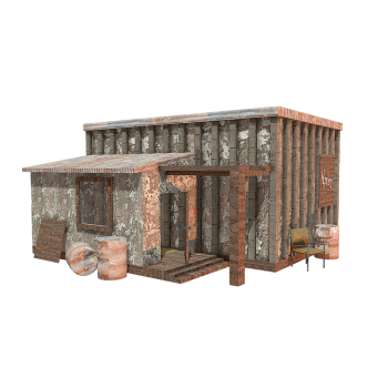 末日风格的废弃小屋