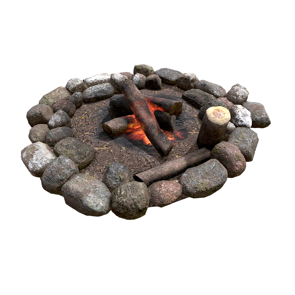 户外火堆（篝火） | 户外,露营,野营,篝火,野营篝火,野炊,露营篝火,火堆,户外火堆,3D模型,3D打印,3D素材,obj,glTF,fbx,dae,stl,3ds,glb,usdz,3dmax,blender模型,VisionPro,3D建模,3D扫描,3d打印模型