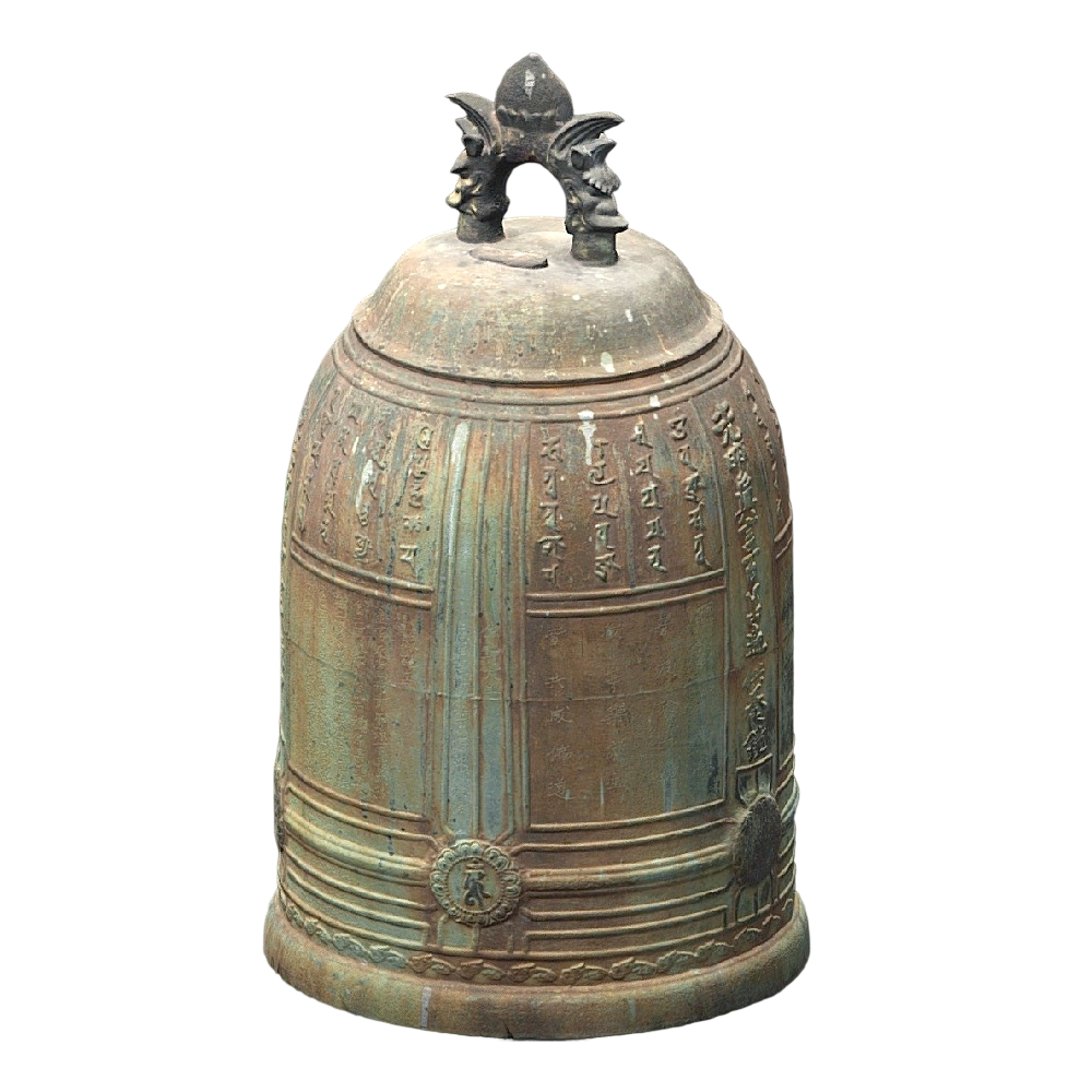 古代青铜梵钟（佛寺大钟） | 佛教,青铜钟,铜钟,宗教文物,历史文物,梵钟,佛寺大钟,青铜梵钟,佛寺,大型铜钟,3D模型,3D打印,3D素材,obj,glTF,fbx,dae,stl,3ds,glb,usdz,3dmax,blender模型,VisionPro,3D建模,3D扫描,3d打印模型