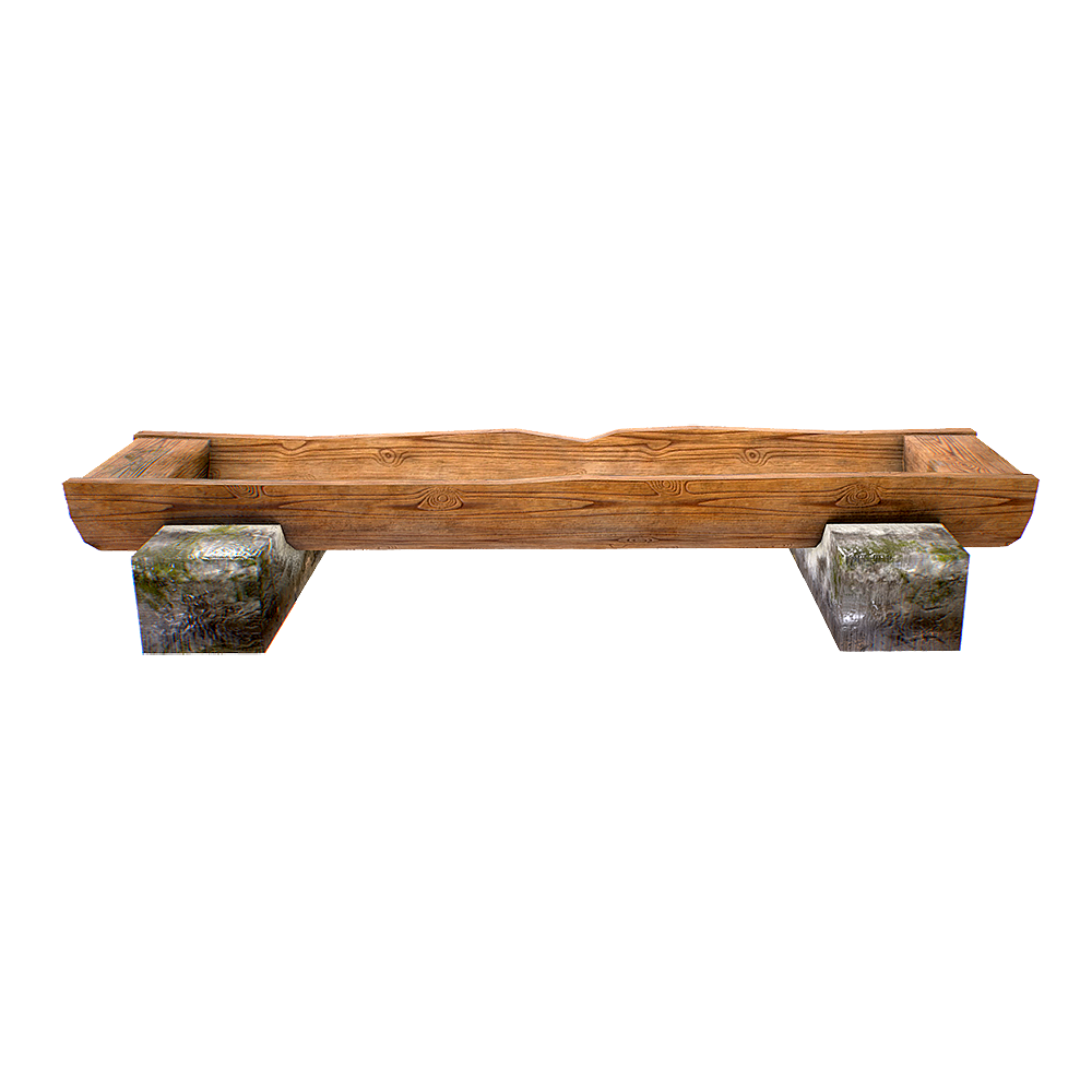 庭院木制花槽 | 花槽,花盆,木制花槽,种植槽,仿木石槽,饮水槽,石槽,喂食槽,猪槽,3D模型,3D打印,3D素材,obj,glTF,fbx,dae,stl,3ds,glb,usdz,3dmax,blender模型,VisionPro,3D建模,3D扫描,3d打印模型