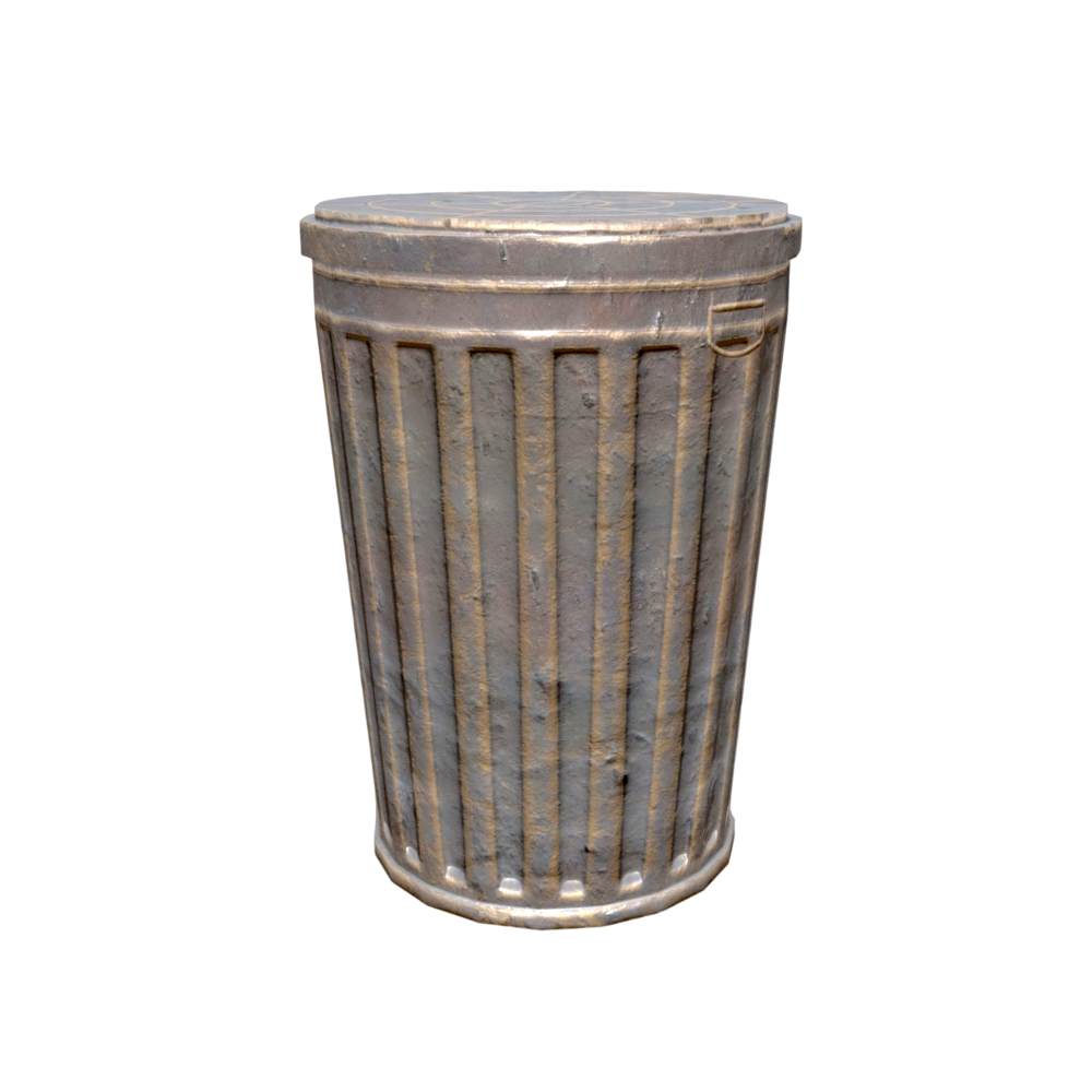 金属垃圾桶 | 垃圾桶,金属垃圾桶,金属桶,防火桶,镀锌钢垃圾桶,3D模型,3D打印,3D素材,obj,glTF,fbx,dae,stl,3ds,glb,usdz,3dmax,blender模型,VisionPro,3D建模,3D扫描,3d打印模型