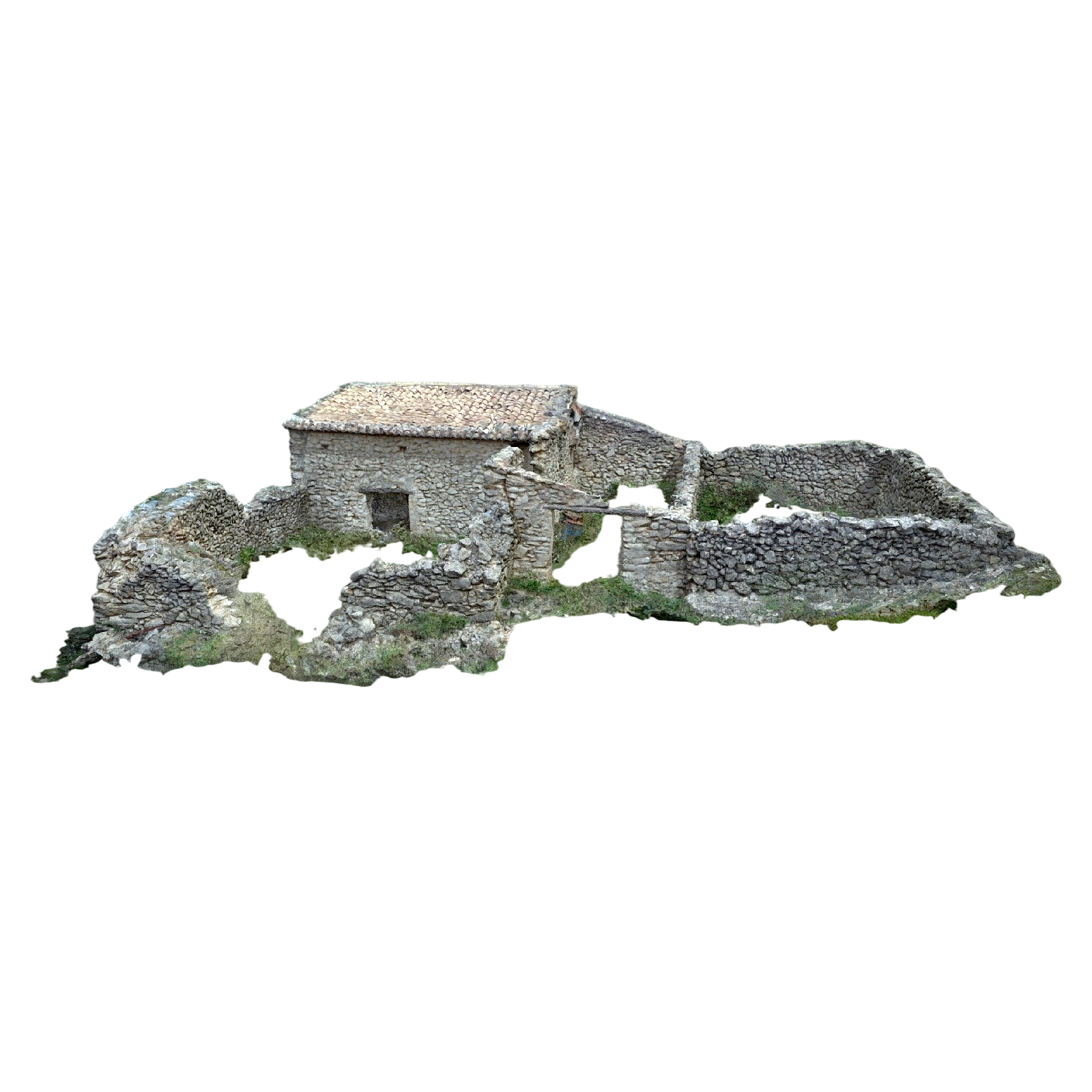 西班牙石制建筑遗址（科拉尔·阿格雷雷特） | 3D扫描,建筑,历史建筑,西班牙,历史遗址,建筑3D扫描,建筑遗址,石制建筑,Corral-Agreret,石头建筑,3D模型,3D打印,3D素材,obj,glTF,fbx,dae,stl,3ds,glb,usdz,3dmax,blender模型,VisionPro,3D建模,3D扫描,3d打印模型