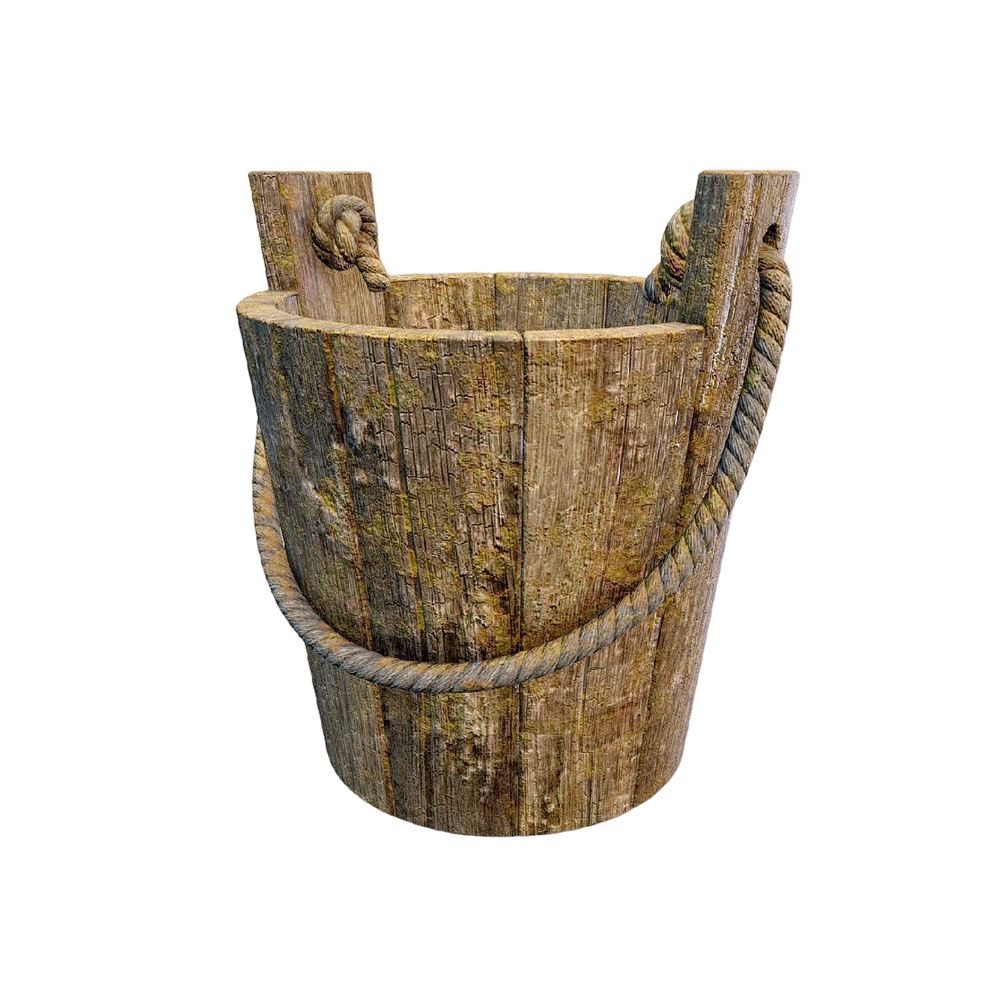 复古木制水桶 | 复古,手提桶,水桶,木桶,乡村风格,木制水桶,提水工具,3D模型,3D打印,3D素材,obj,glTF,fbx,dae,stl,3ds,glb,usdz,3dmax,blender模型,VisionPro,3D建模,3D扫描,3d打印模型