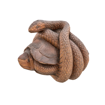 中国传统神兽“玄武”根雕