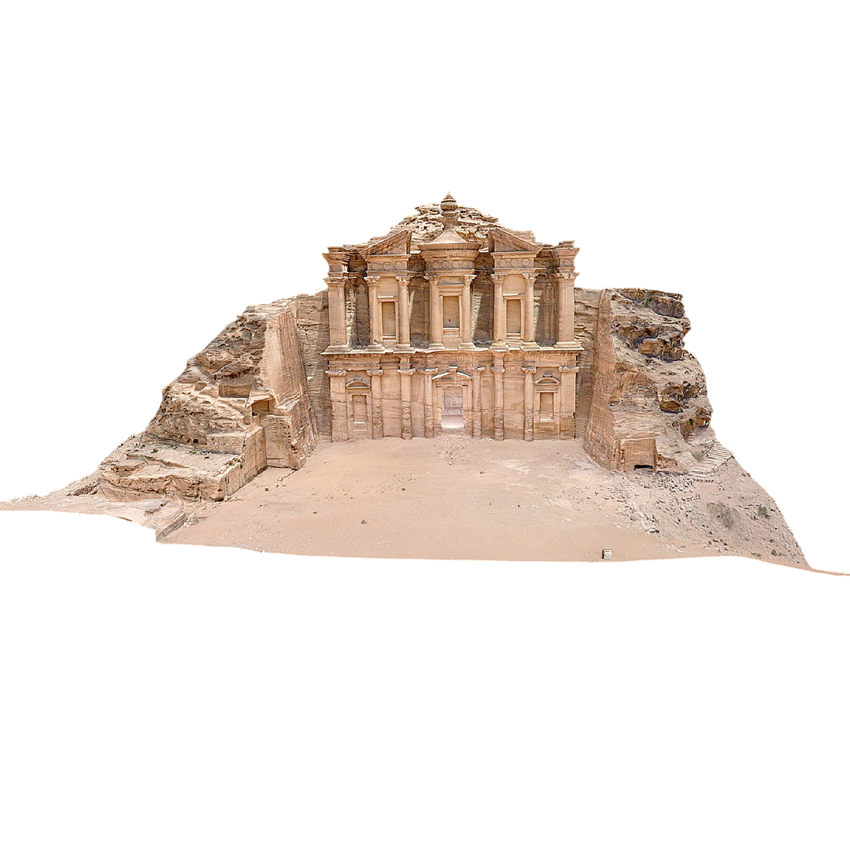 代尔修道院 | 建筑,古建筑,历史建筑,修道院,建筑3D扫描,代尔修道院,佩特拉古城,约旦建筑,Ad-Deir,约旦,3D模型,3D打印,3D素材,obj,glTF,fbx,dae,stl,3ds,glb,usdz,3dmax,blender模型,VisionPro,3D建模,3D扫描,3d打印模型