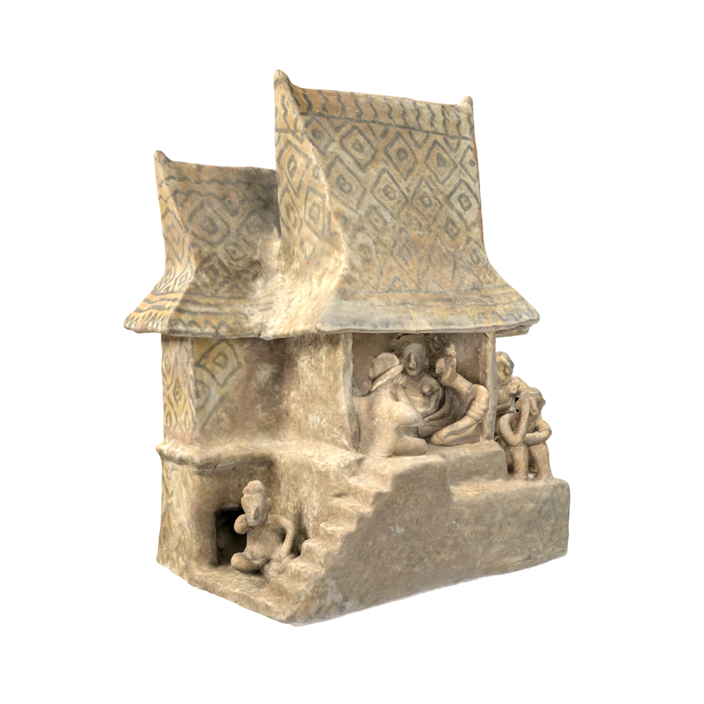 祭祀宴会屋模型（纳亚里特地区） | 建筑,古建筑,建筑模型,墨西哥文物,纳亚里特文化,祭祀宴会屋模型,祭祀宴会屋,陶土模型,陶土建筑模型,伊斯特兰德尔里奥文化,3D模型,3D打印,3D素材,obj,glTF,fbx,dae,stl,3ds,glb,usdz,3dmax,blender模型,VisionPro,3D建模,3D扫描,3d打印模型