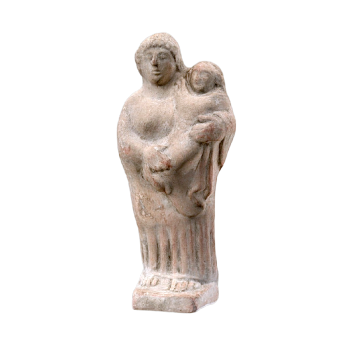 古希腊陶制女性雕像