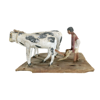 古埃及木制农耕场景模型