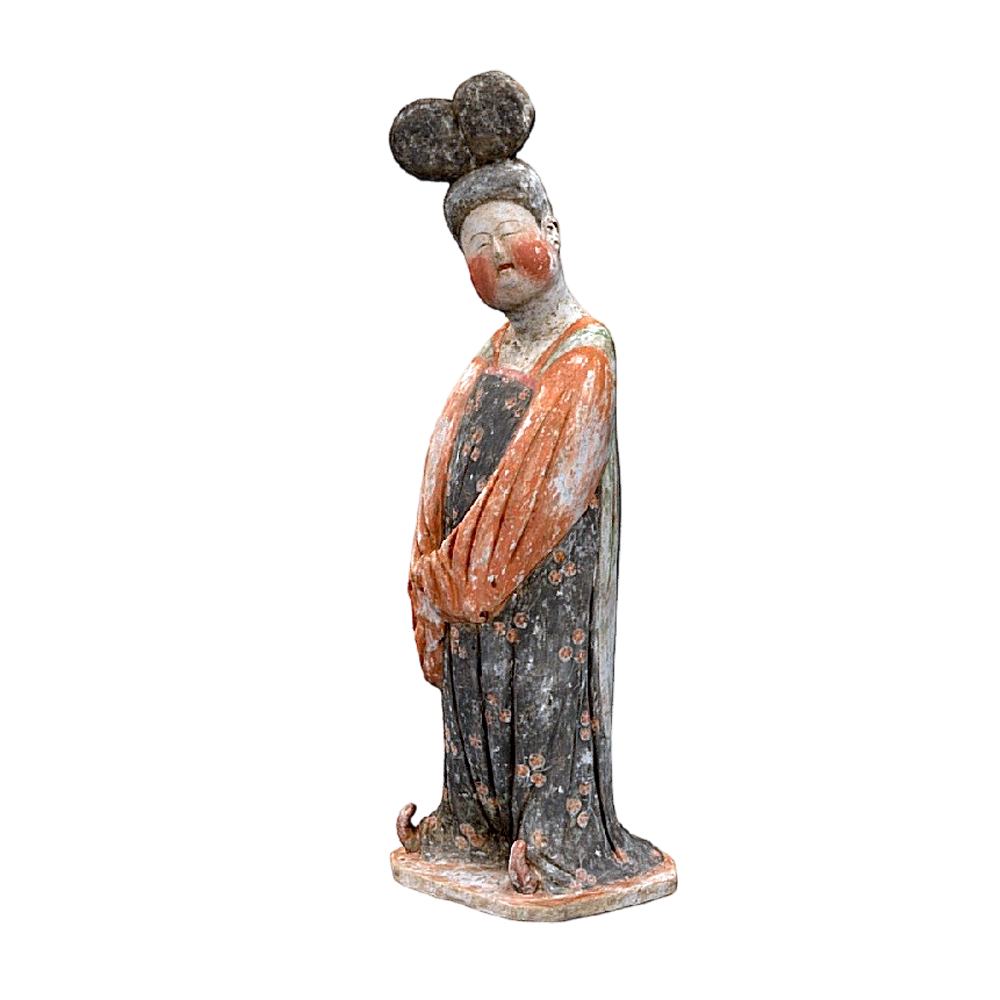 中国唐代的彩绘侍女俑 | 唐代文物,唐代,唐朝,中国文物,陶俑,女俑,唐代侍女俑,彩绘陶女俑,3D模型,3D打印,3D素材,obj,glTF,fbx,dae,stl,3ds,glb,usdz,3dmax,blender模型,VisionPro,3D建模,3D扫描,3d打印模型