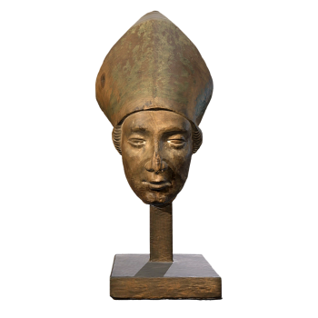 圣主教的青铜头像