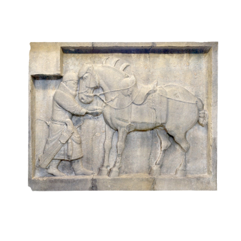 昭陵六骏石刻浮雕之一“飒露紫”