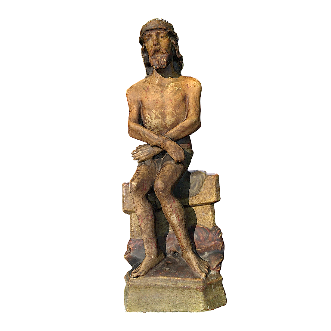 木雕《柱子旁的基督》 | 木雕,宗教文物,基督教,耶稣,十字架,基督,基督教雕塑,木雕作品,柱子旁的基督,耶和华,3D模型,3D打印,3D素材,obj,glTF,fbx,dae,stl,3ds,glb,usdz,3dmax,blender模型,VisionPro,3D建模,3D扫描,3d打印模型