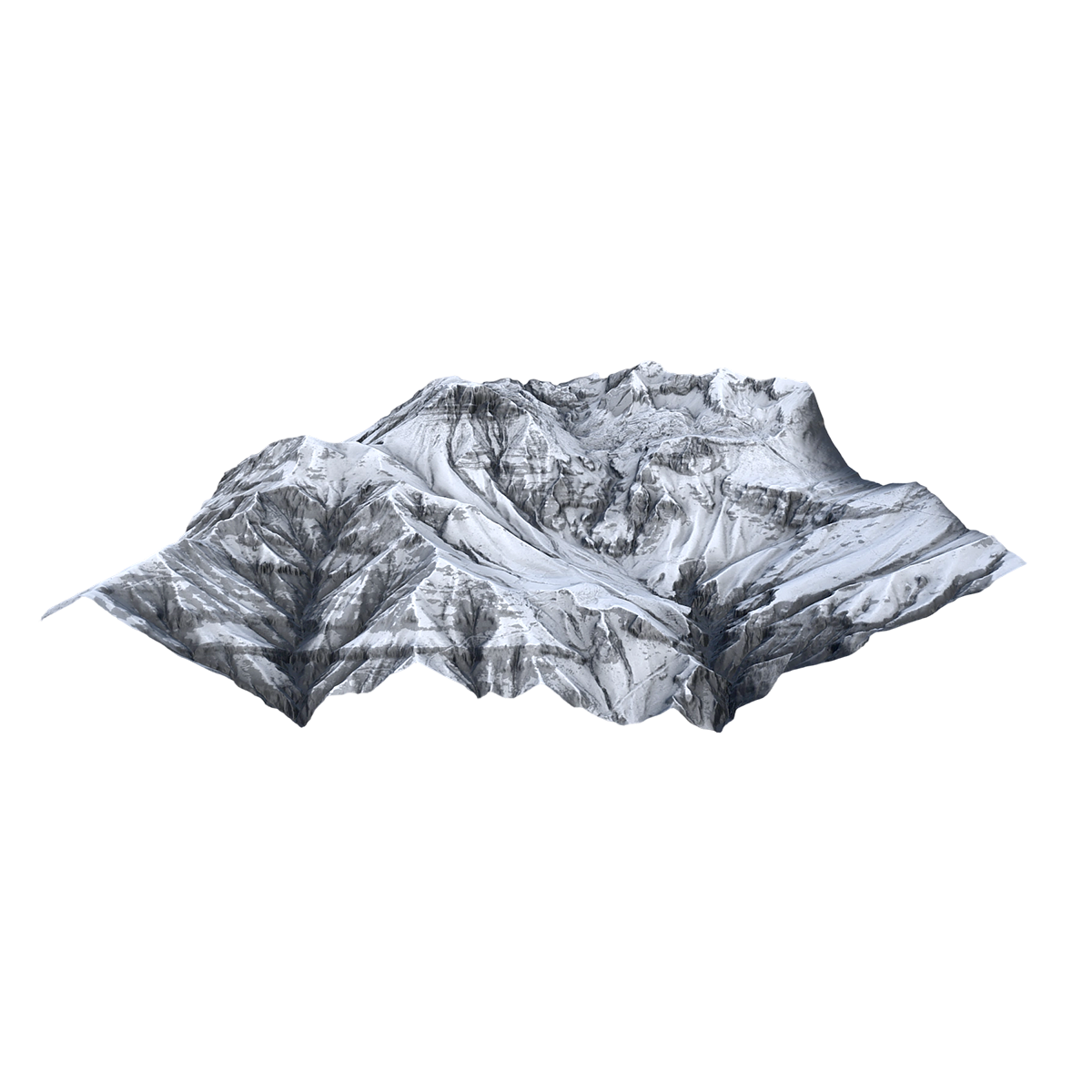 雪山山脉3D渲染模型 | 3D扫描,雪山,山脉,雪山3D模型,山峰,珠穆朗玛峰,喜马拉雅山脉,地理风貌,3D渲染模型,洛子峰,3D模型,3D打印,3D素材,obj,glTF,fbx,dae,stl,3ds,glb,usdz,3dmax,blender模型,VisionPro,3D建模,3D扫描,3d打印模型