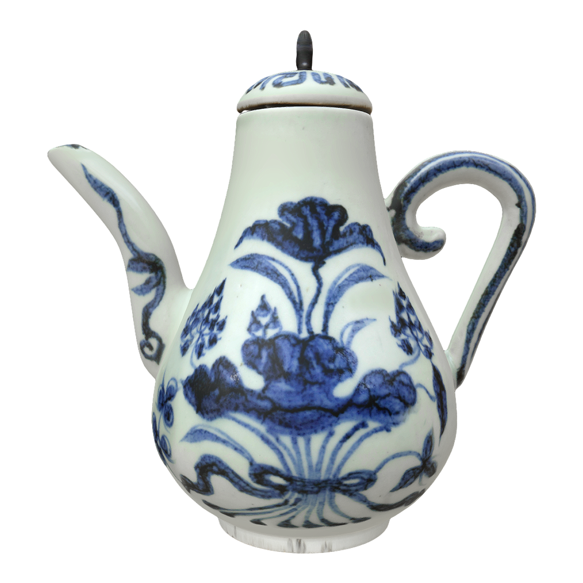 明宣德青花花卉梨型壶 | 明代文物,明代瓷器,明代青花瓷,青花瓷图片,明代梨式壶,梨式壶,青花梨式壶,宣德青花瓷,宣德梨式壶,梨式壶图片,3D模型,3D打印,3D素材,obj,glTF,fbx,dae,stl,3ds,glb,usdz,3dmax,blender模型,VisionPro,3D建模,3D扫描,3d打印模型