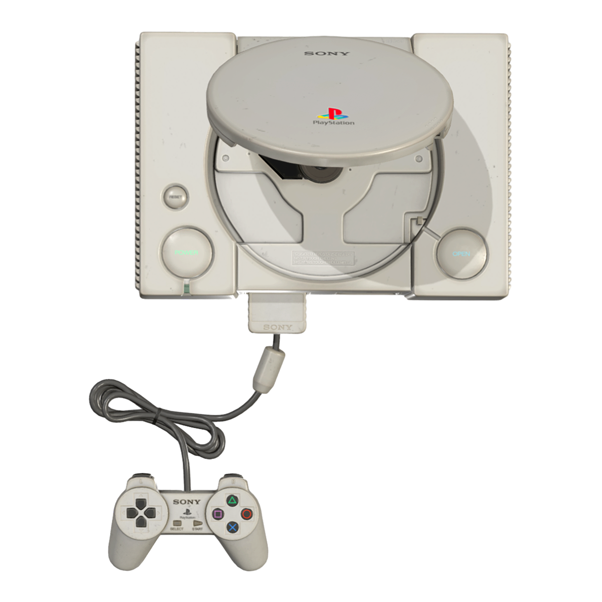 索尼PS1游戏机 | 索尼,索尼游戏机,PlayStation,家用游戏机,PS1,索尼PS1,索尼PS-X,PS,PS1图片,索尼游戏机一代,3D模型,3D打印,3D素材,obj,glTF,fbx,dae,stl,3ds,glb,usdz,3dmax,blender模型,VisionPro,3D建模,3D扫描,3d打印模型