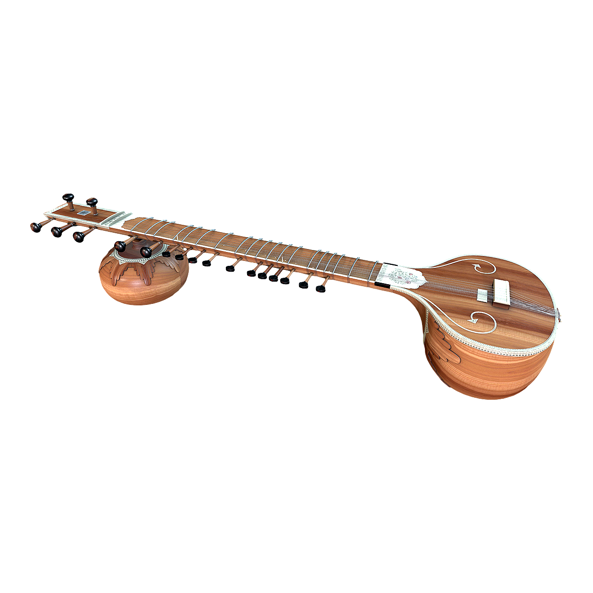 印度古典乐器西塔琴 | 古典乐器,摇滚乐,西塔琴,锡塔尔琴,西塔尔琴,印度古典乐器,拨弦乐器,印度乐器,西塔尔,印度乐器有哪些,3D模型,3D打印,3D素材,obj,glTF,fbx,dae,stl,3ds,glb,usdz,3dmax,blender模型,VisionPro,3D建模,3D扫描,3d打印模型