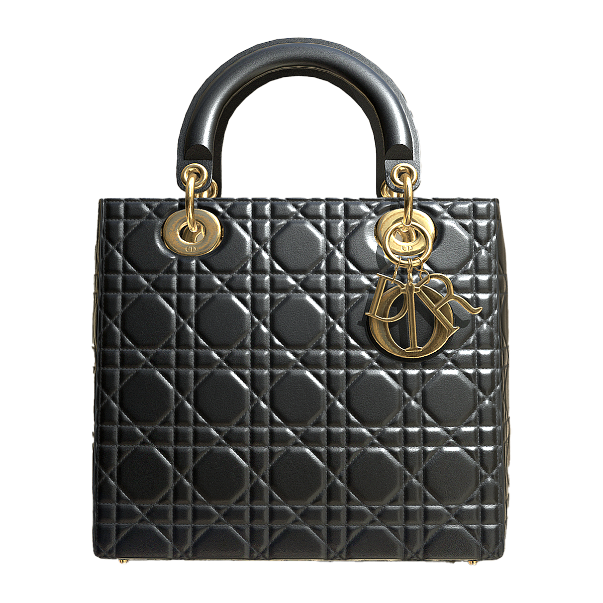 Dior Lady 迪奥藤格纹 羊皮黑色手提包 | 轻奢,手提包,女士手提包,奢侈品,皮革,迪奥,Dior,Lady-Dior,羊皮,迪奥藤格纹,3D模型,3D打印,3D素材,obj,glTF,fbx,dae,stl,3ds,glb,usdz,3dmax,blender模型,VisionPro,3D建模,3D扫描,3d打印模型