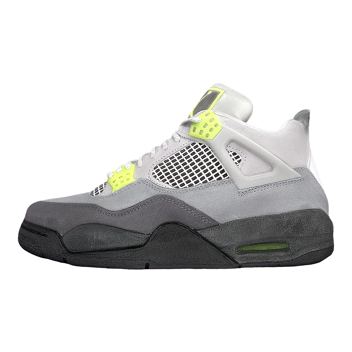 Air Jordan 4 Retro se'95 neon 低帮篮球鞋 灰绿色