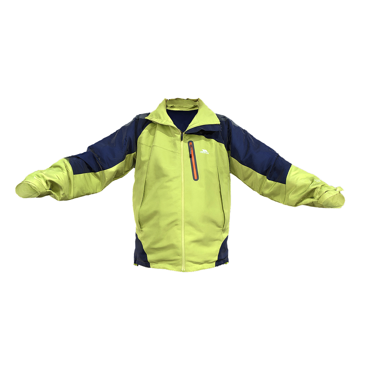 户外拼接冲锋衣登山服外套 果绿色