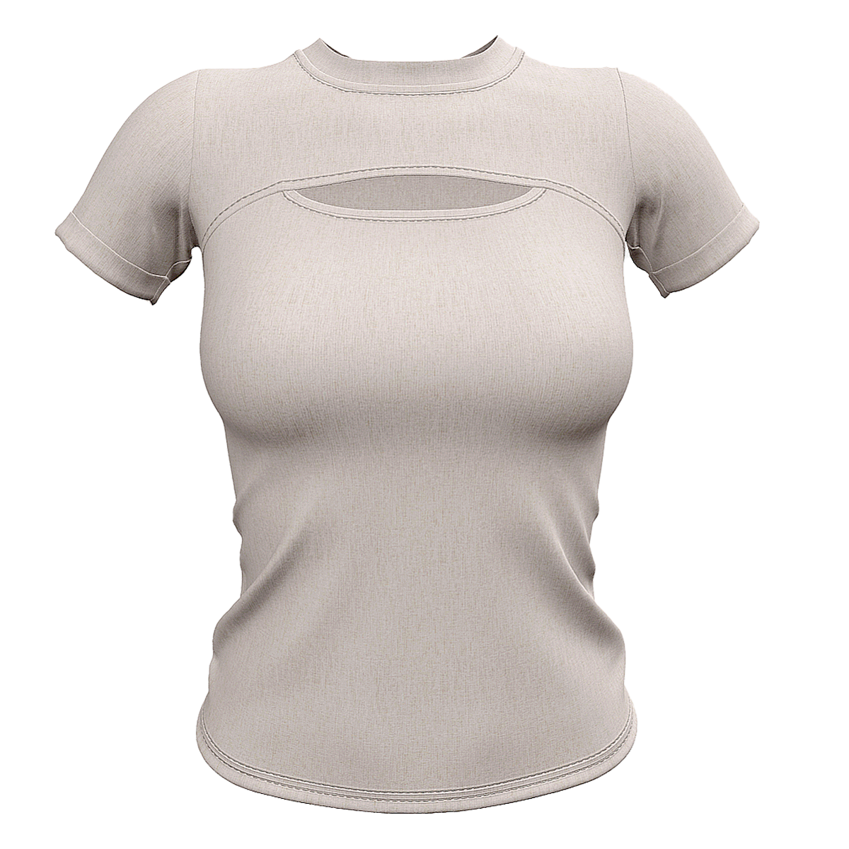 休闲性感镂空正肩修身短上衣内搭 杏色 | 性感,休闲,百搭,修身,上衣,短袖,短上衣,内搭,正肩上衣,镂空上衣,3D模型,3D打印,3D素材,obj,glTF,fbx,dae,stl,3ds,glb,usdz,3dmax,blender模型,VisionPro,3D建模,3D扫描,3d打印模型