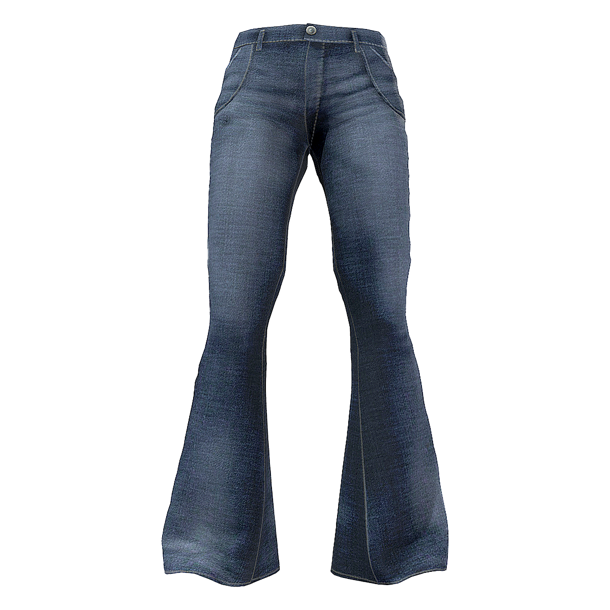 复古美式中腰微喇牛仔裤 黑色 | 复古,百搭,通勤,修身,阔腿裤,美式牛仔裤,水洗牛仔裤,中腰牛仔裤,微喇牛仔裤,马蹄裤,3D模型,3D打印,3D素材,obj,glTF,fbx,dae,stl,3ds,glb,usdz,3dmax,blender模型,VisionPro,3D建模,3D扫描,3d打印模型