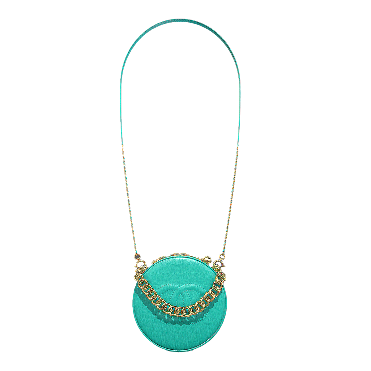 Chanel 香奈儿迷你链条圆饼包 绿色 | 手提包,香奈儿,Chanel,皮革,斜挎包,圆饼包,迷你包,链条,多巴胺,圆形包,3D模型,3D打印,3D素材,obj,glTF,fbx,dae,stl,3ds,glb,usdz,3dmax,blender模型,VisionPro,3D建模,3D扫描,3d打印模型