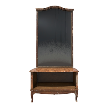 北欧橡木镜子柜储物柜-橡木