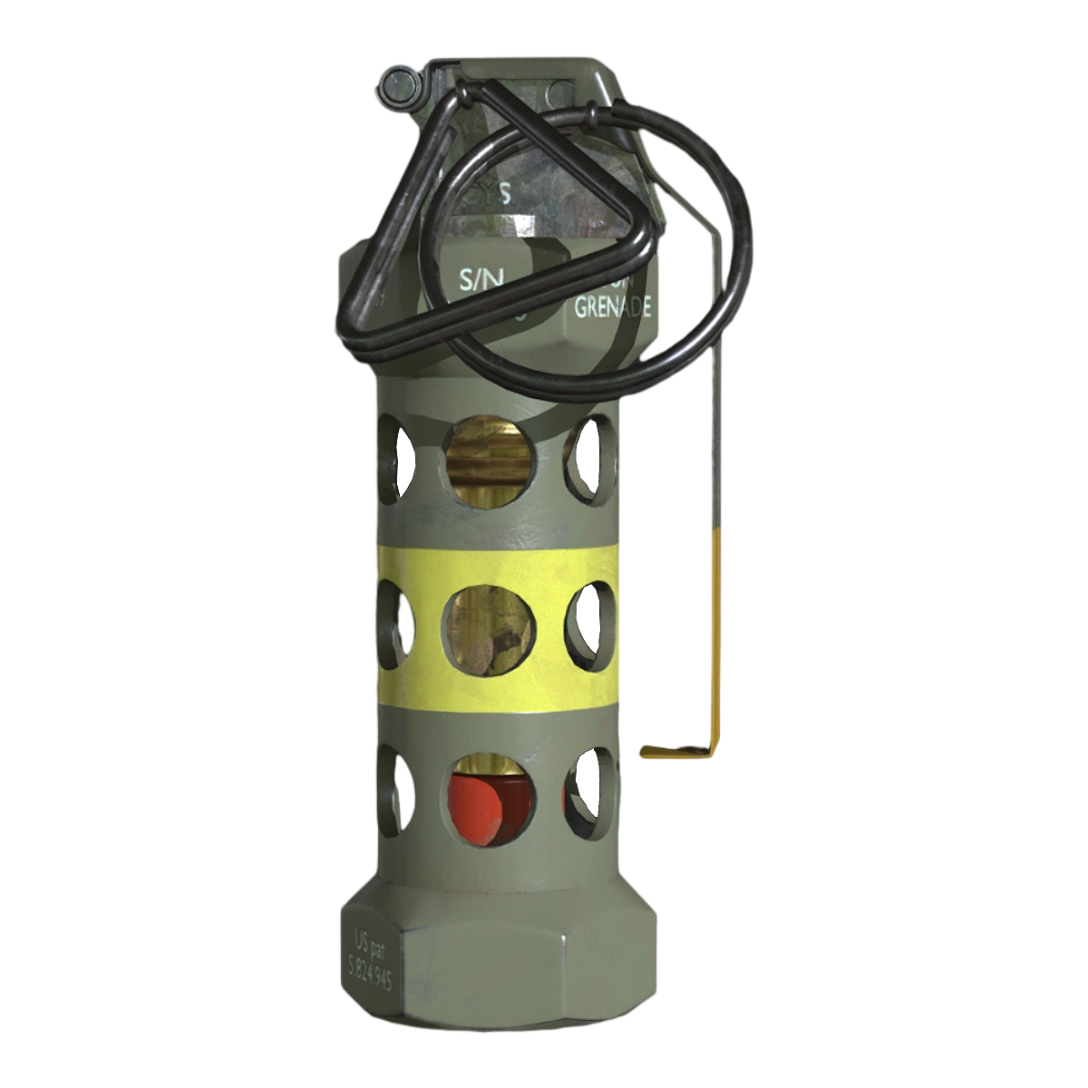 军用投掷物闪光弹 | 闪光弹,致盲弹,非致命武器,投掷物,投掷武器,军用武器,现代武器,闪光弹3D模型,170~180分贝噪音,600w-800w坎的强光,3D模型,3D打印,3D素材,obj,glTF,fbx,dae,stl,3ds,glb,usdz,3dmax,blender模型,VisionPro,3D建模,3D扫描,3d打印模型