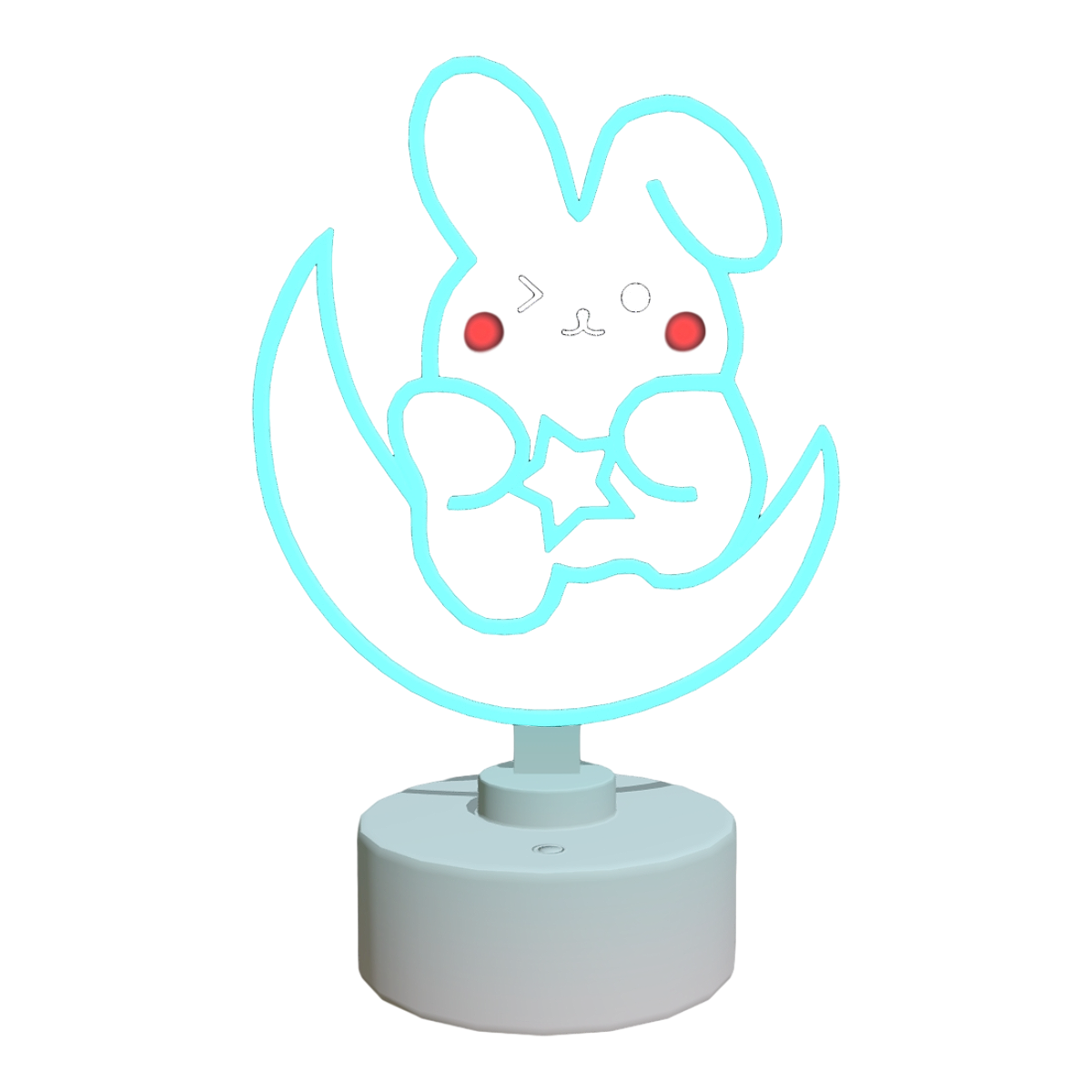 卧室床头兔子夜光床头灯 | 灯具,灯具3D模型,床头灯,兔子图案,夜光灯,蓝色灯光,小型灯具,可爱床头灯,氛围床头灯,LED床头灯,3D模型,3D打印,3D素材,obj,glTF,fbx,dae,stl,3ds,glb,usdz,3dmax,blender模型,VisionPro,3D建模,3D扫描,3d打印模型