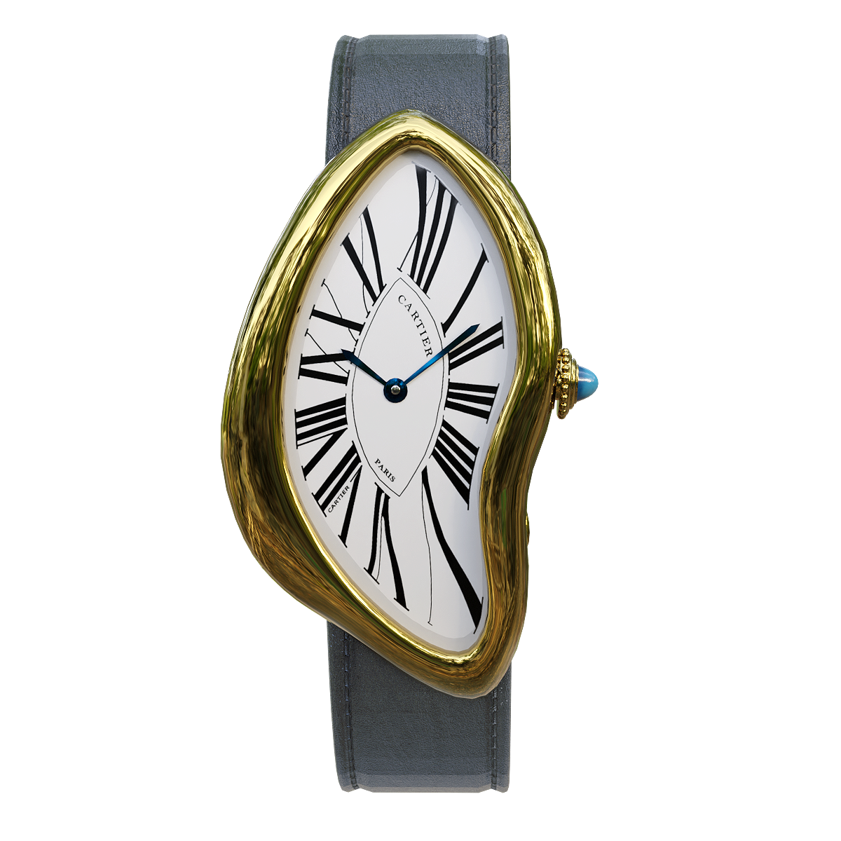 Montre Cartier Crash卡地亚Crash创意手表 | 手表3D模型,名表,CartierCrash,CartierCrash手表,卡地亚Crash,法国手表,卡地亚,卡地亚手表,1967年,独特设计,3D模型,3D打印,3D素材,obj,glTF,fbx,dae,stl,3ds,glb,usdz,3dmax,blender模型,VisionPro,3D建模,3D扫描,3d打印模型