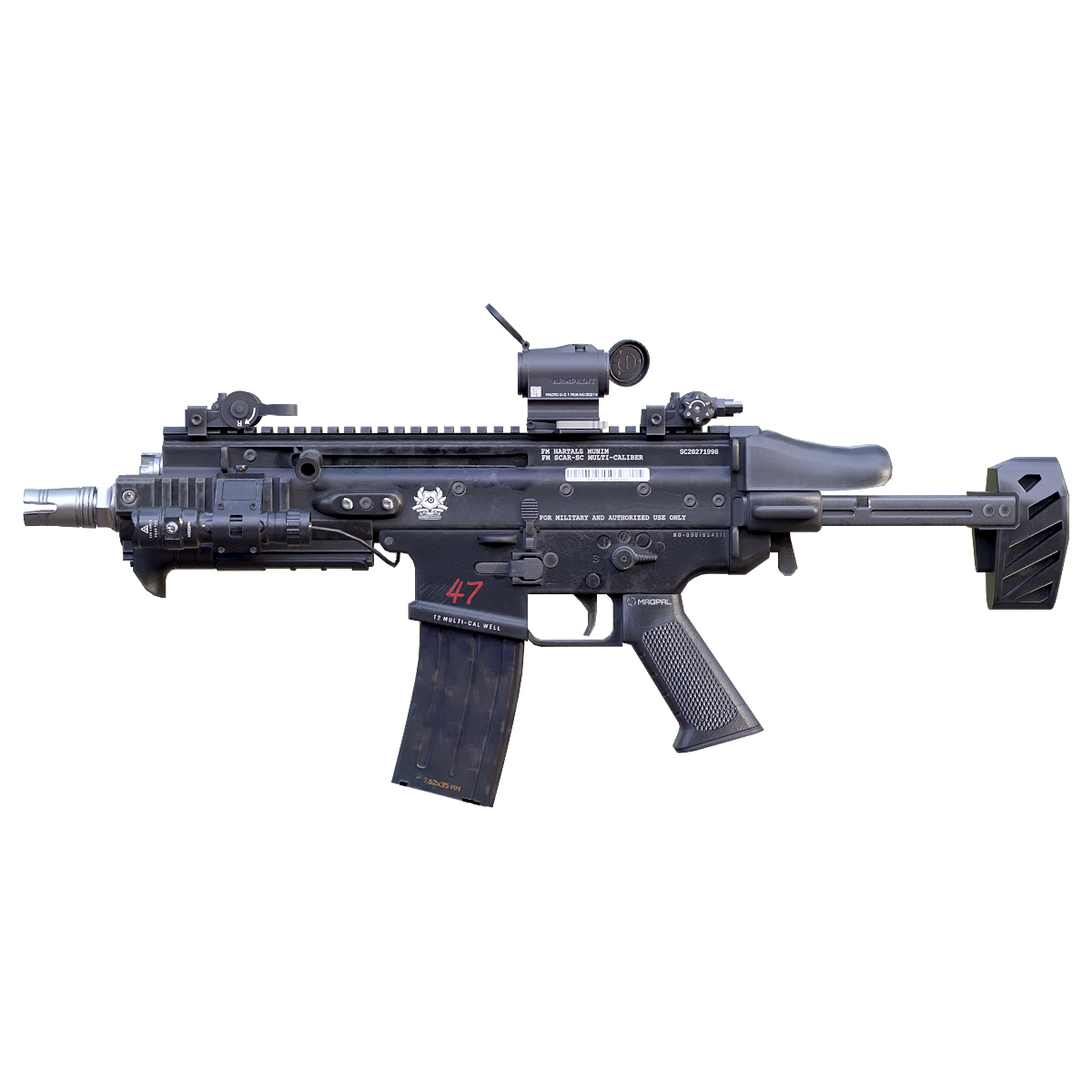 FN SCAR-SC轻型突击步枪 | 步枪,比利时,现代武器,FNSCAR-SC,FNSCAR-SC突击步枪,轻型突击步枪,FNHerstal,SCAR系列,可折叠式枪托,5.56x45毫米口径,3D模型,3D打印,3D素材,obj,glTF,fbx,dae,stl,3ds,glb,usdz,3dmax,blender模型,VisionPro,3D建模,3D扫描,3d打印模型