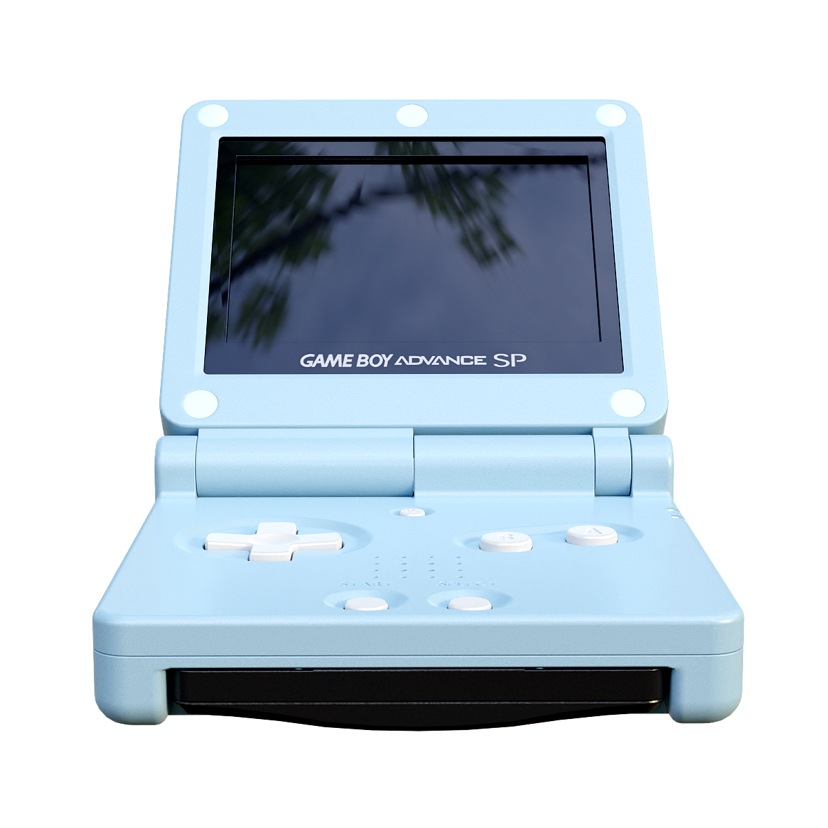 Gameboy Advance SP任天堂便携游戏机 | 任天堂游戏机,游戏机3D模型,Nintendo,便携式,浅蓝色,GameboyAdvanceSP,GameboyAdvanceSP游戏机,翻盖游戏机,32位处理器,屏幕背光技术,3D模型,3D打印,3D素材,obj,glTF,fbx,dae,stl,3ds,glb,usdz,3dmax,blender模型,VisionPro,3D建模,3D扫描,3d打印模型