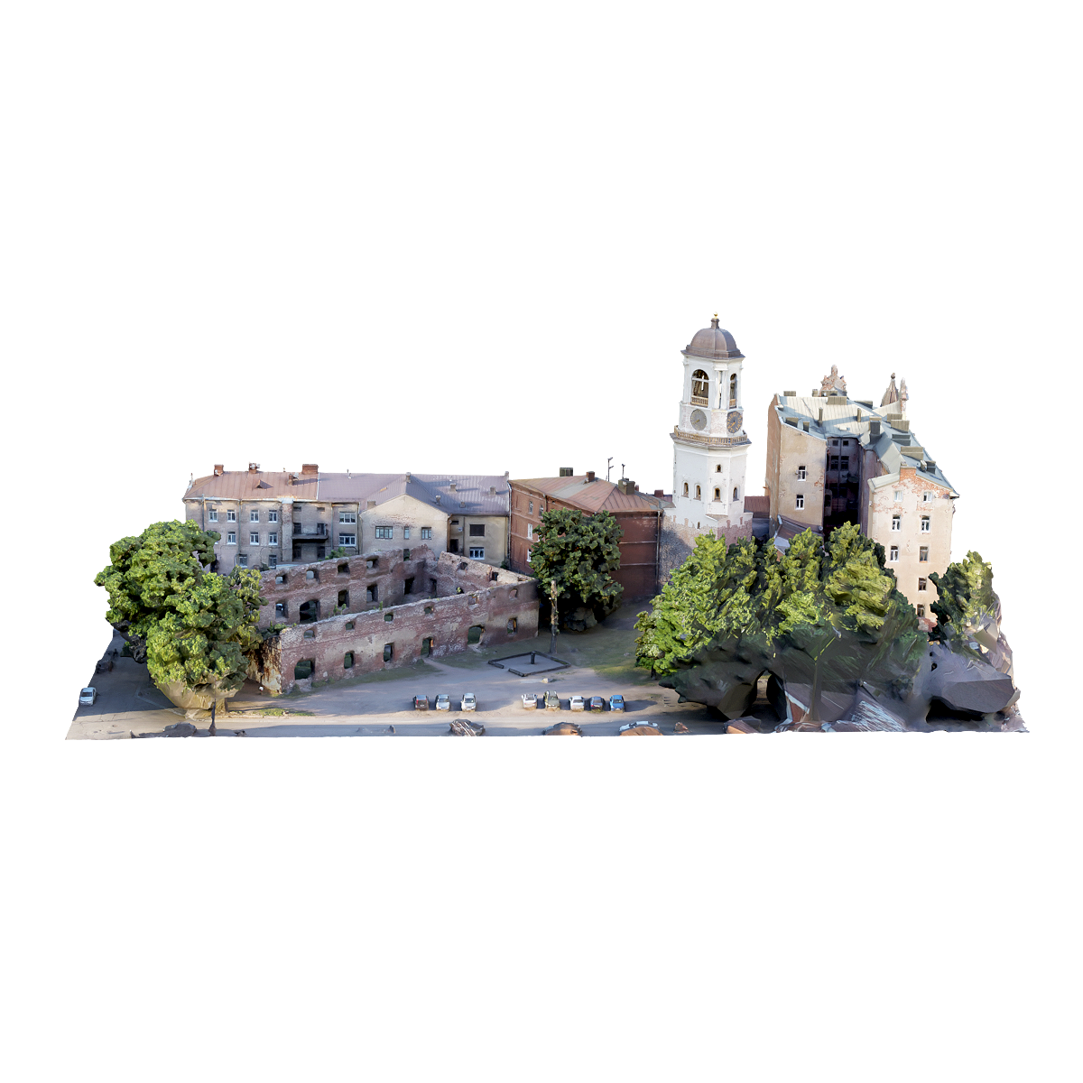 俄罗斯Vyborg市钟塔城市街区 | 中世纪,文化遗产,俄罗斯,大型建筑,16世纪,建筑3D扫描,俄罗斯Vyborg市钟塔城市街区,城市街区3D模型,Vyborg市,钟塔,3D模型,3D打印,3D素材,obj,glTF,fbx,dae,stl,3ds,glb,usdz,3dmax,blender模型,VisionPro,3D建模,3D扫描,3d打印模型