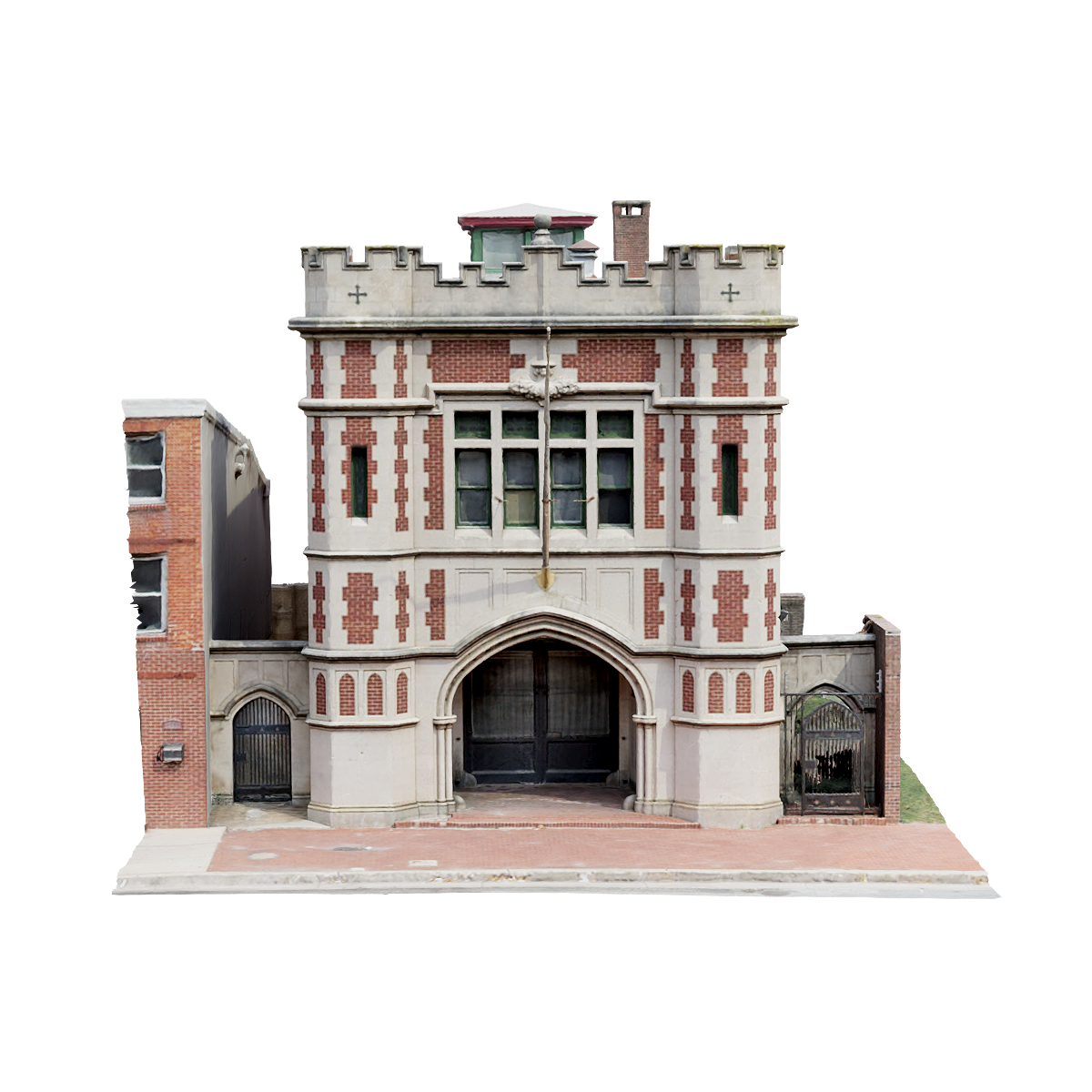 美国巴尔的摩消防站 | 美国,大型建筑,历史悠久,建筑3D扫描,巴尔的摩市,马里兰州,美国巴尔的摩消防站,消防站3D模型,建于1910年,都铎复兴式风格,3D模型,3D打印,3D素材,obj,glTF,fbx,dae,stl,3ds,glb,usdz,3dmax,blender模型,VisionPro,3D建模,3D扫描,3d打印模型