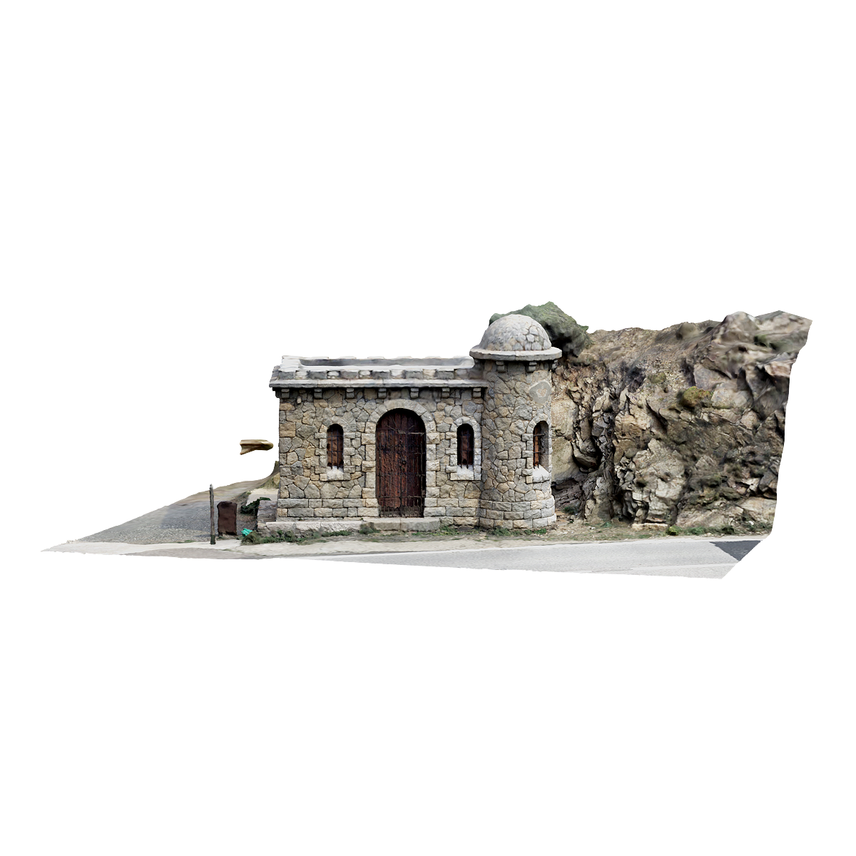 法国和西班牙的边界边境检查站 | 建筑物,法国,西班牙,小型建筑,建筑3D扫描,边境检查站,法国和西班牙的边界边,芬兰建筑师阿尔瓦·阿尔托,1965年开放,野兽派建筑,3D模型,3D打印,3D素材,obj,glTF,fbx,dae,stl,3ds,glb,usdz,3dmax,blender模型,VisionPro,3D建模,3D扫描,3d打印模型