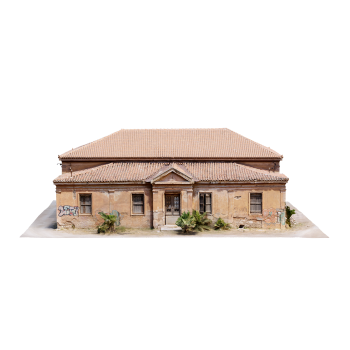 希腊拉夫里奥市废弃建筑