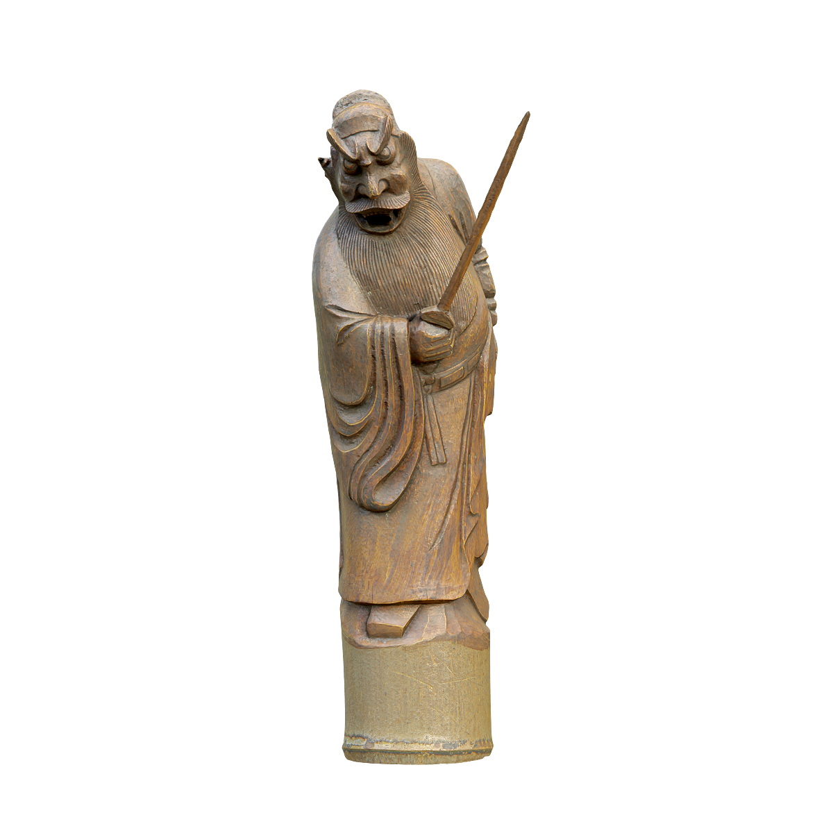 钟魁-竹根雕 | 雕像3D模型,竹根雕,中国传统文化,中国衡阳南岳梁丰助工艺美术馆,中国工艺美术大师梁丰助,钟魁,鍾馗,中日神话中著名捉鬼英雄,竹根雕刻,于2013年制作,3D模型,3D打印,3D素材,obj,glTF,fbx,dae,stl,3ds,glb,usdz,3dmax,blender模型,VisionPro,3D建模,3D扫描,3d打印模型