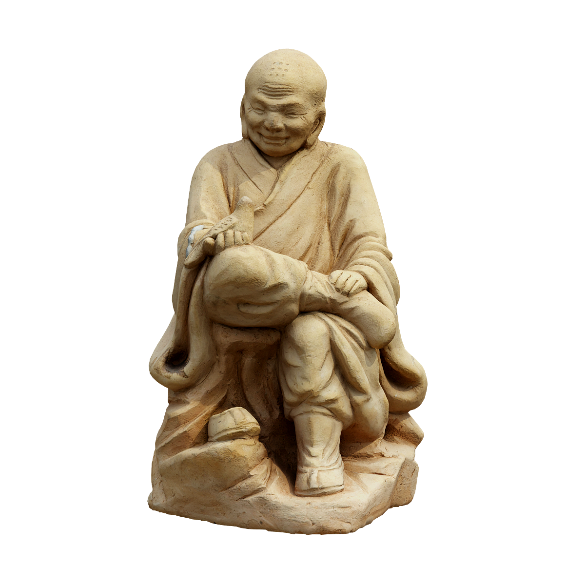 托鸟罗汉陶瓷艺术品 | 艺术品,工艺品,铜官窑,中国陶瓷,中国长沙铜官窑第一代,“泥人刘”,刘子振,托鸟罗汉,于1980年代创作,中国著名的陶瓷艺术大师,3D模型,3D打印,3D素材,obj,glTF,fbx,dae,stl,3ds,glb,usdz,3dmax,blender模型,VisionPro,3D建模,3D扫描,3d打印模型