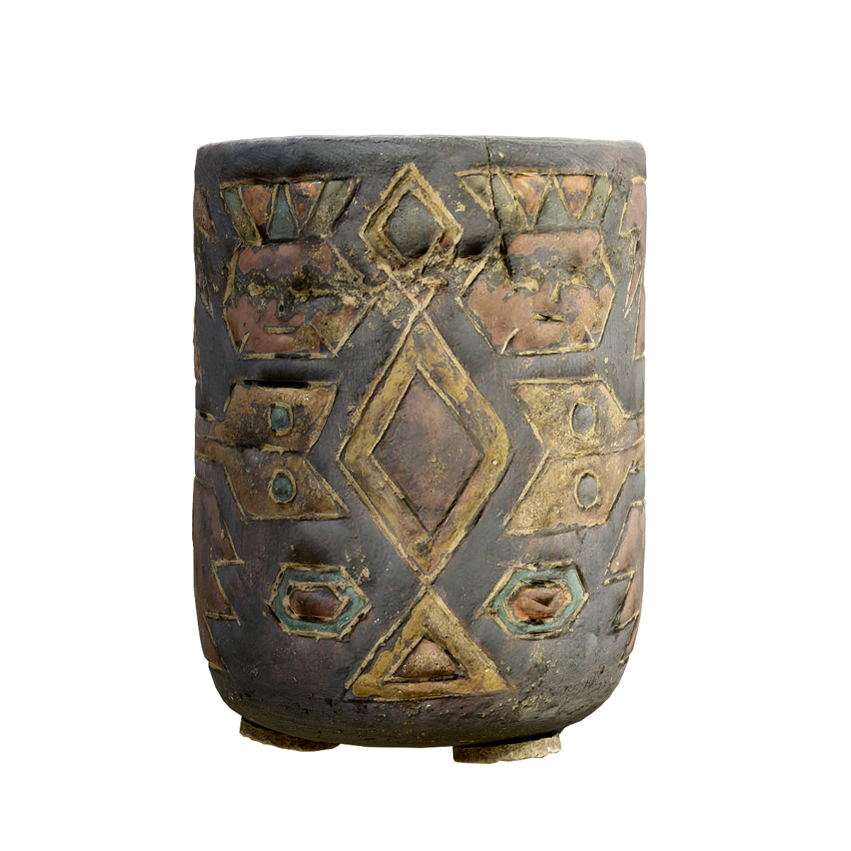 彩雕杯子-美洲波恩收藏系列 | 艺术品,工艺品,杯子3D模型,陶瓷制品,古代陶瓷,几何图案,彩雕杯子,陶器艺术品,古代工艺技术,美洲波恩收藏系列,3D模型,3D打印,3D素材,obj,glTF,fbx,dae,stl,3ds,glb,usdz,3dmax,blender模型,VisionPro,3D建模,3D扫描,3d打印模型