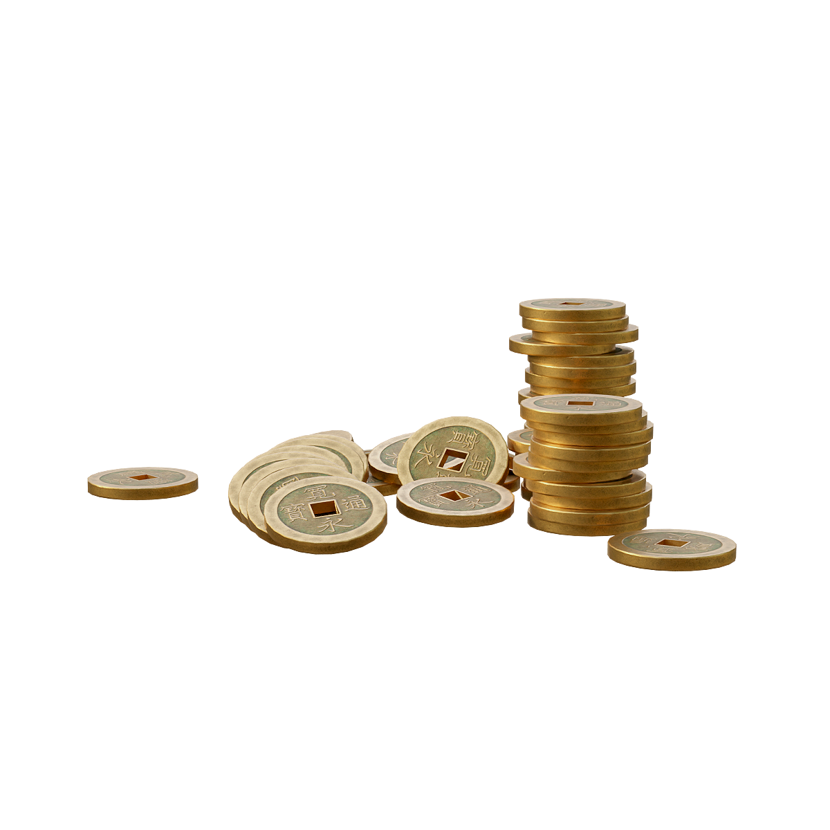 一堆“宽永通宝”旧日本硬币 | 收藏品,硬币3D模型,1603-1868年,“宽永通宝”旧日本硬币,“宽永通宝”,旧日本硬币,日本江户时代,年号“宽永”,宽永三年（1626年）,德川幕府,3D模型,3D打印,3D素材,obj,glTF,fbx,dae,stl,3ds,glb,usdz,3dmax,blender模型,VisionPro,3D建模,3D扫描,3d打印模型