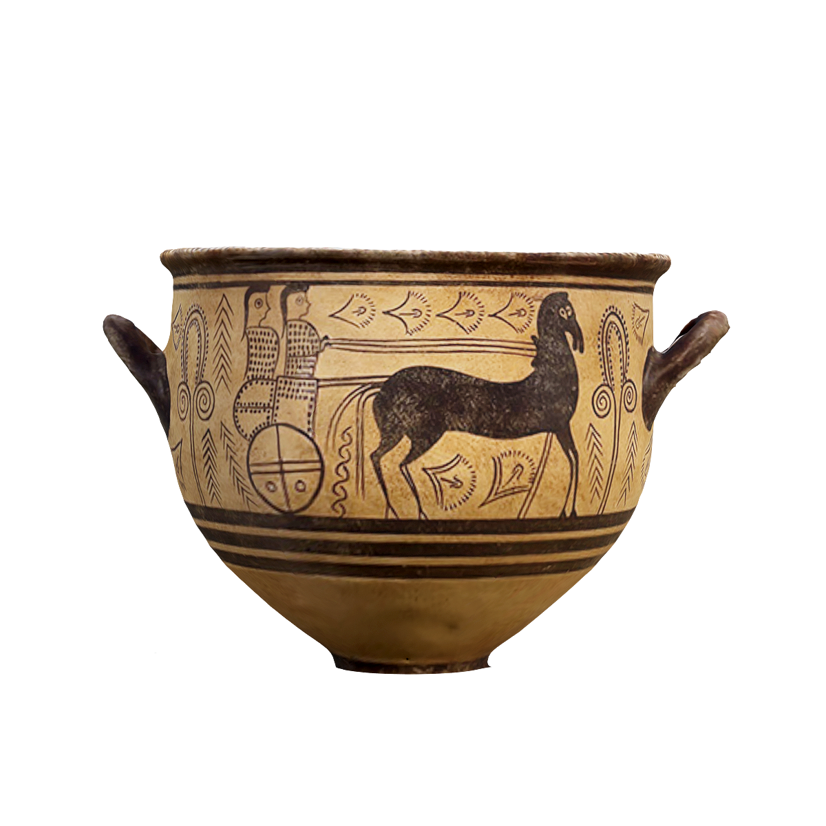 迈锡尼文明晚期陶瓷容器 | 陶瓷制品,古代文明,陶瓷容器3D模型,古代陶瓷技艺,迈锡尼文明,约公元前1400年至公元前1100年,迈锡尼文明晚期,迈锡尼文明晚期陶瓷容器,希腊陶器装饰风格,士兵和战马图案,3D模型,3D打印,3D素材,obj,glTF,fbx,dae,stl,3ds,glb,usdz,3dmax,blender模型,VisionPro,3D建模,3D扫描,3d打印模型