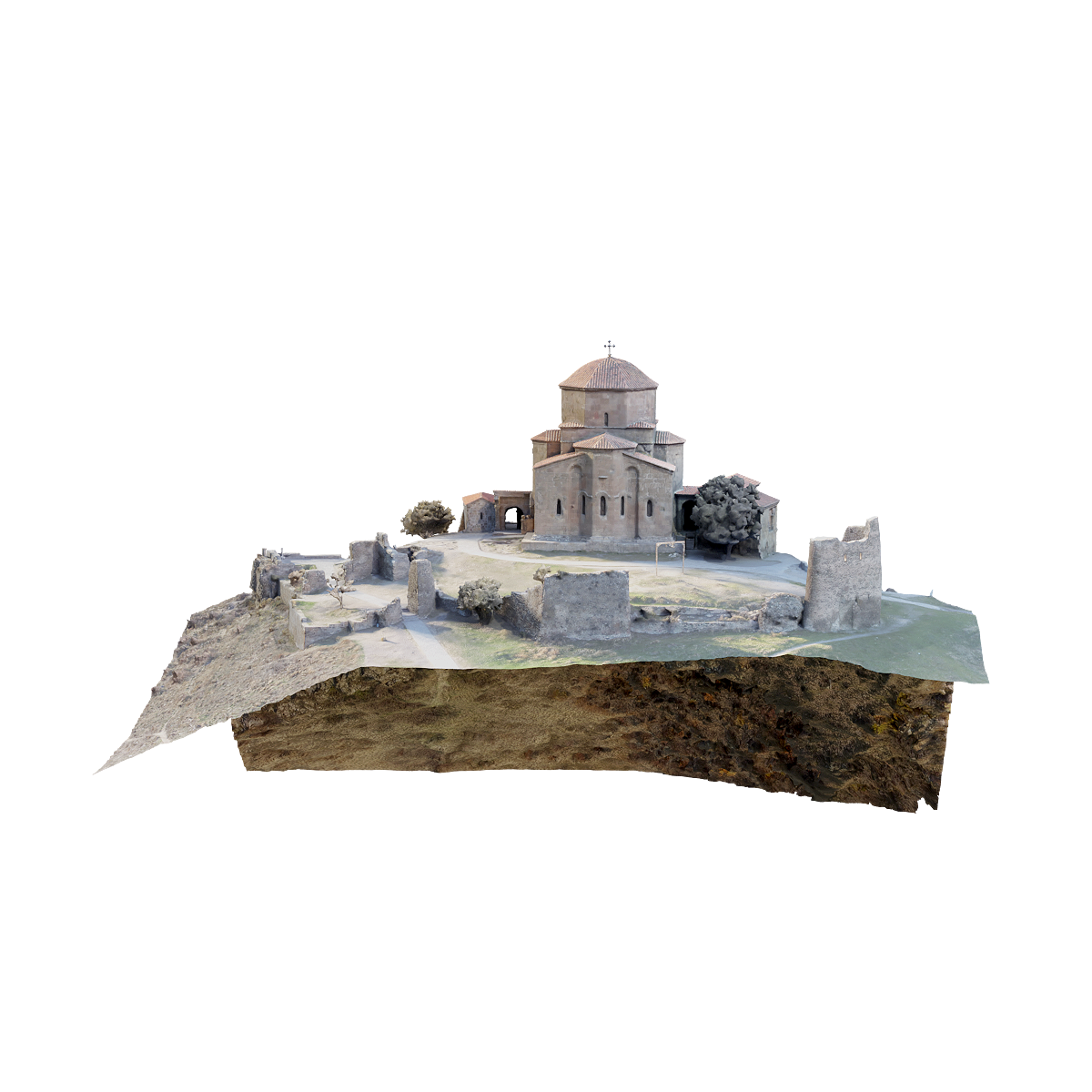 格鲁吉亚Jvari修道院 | 场景3D模型,修道院3D模型,大型场景,格鲁吉亚,姆茨赫塔,Jvari修道院,七世纪修道院,早期中世纪格鲁吉亚教堂,建于586年至605年之间,联合国教科文组织世界遗产,3D模型,3D打印,3D素材,obj,glTF,fbx,dae,stl,3ds,glb,usdz,3dmax,blender模型,VisionPro,3D建模,3D扫描,3d打印模型