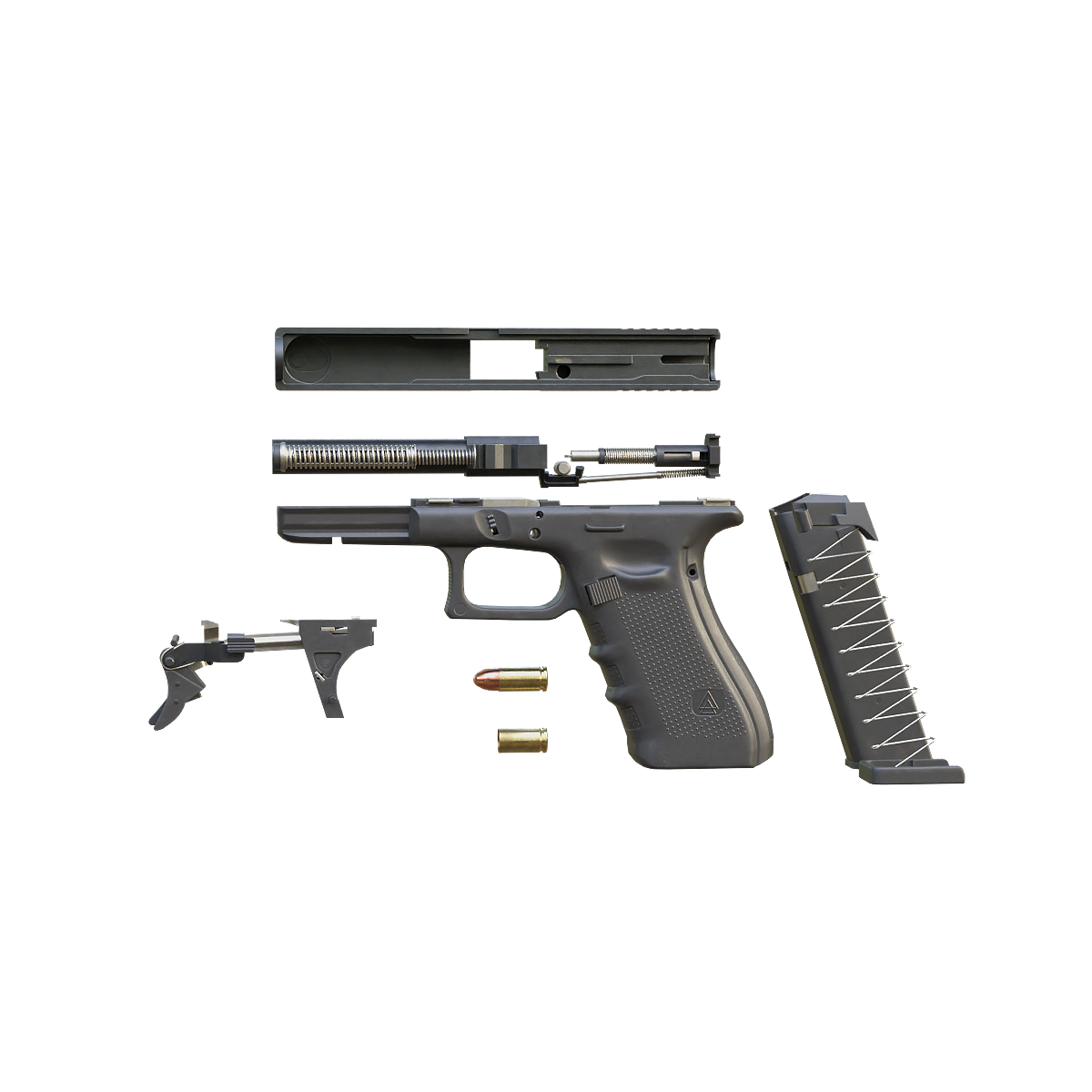 G179mm手枪零件 | 奥地利手枪,枪械3D模型,现代枪械,G179mm,自动手枪,格洛克17型手枪,奥地利格洛克有限公司研制生产,9毫米子弹,G179mm手枪零件,手枪零件,3D模型,3D打印,3D素材,obj,glTF,fbx,dae,stl,3ds,glb,usdz,3dmax,blender模型,VisionPro,3D建模,3D扫描,3d打印模型